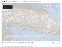 Tablet Screenshot of mirusjourneys.com